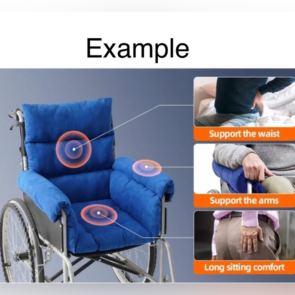 💙 Wheelchair Cushion Set Nwot ❣️Ship Alone❣️ - Picture 4 of 6